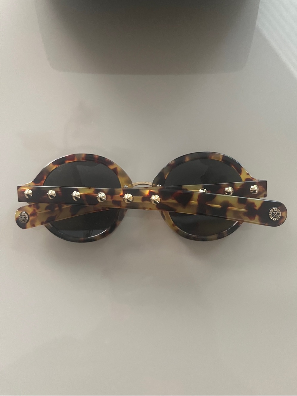 Rebecca Minkoff Tortoiseshell Round Sunglasses - Brown/Black - Picture 6 of 7